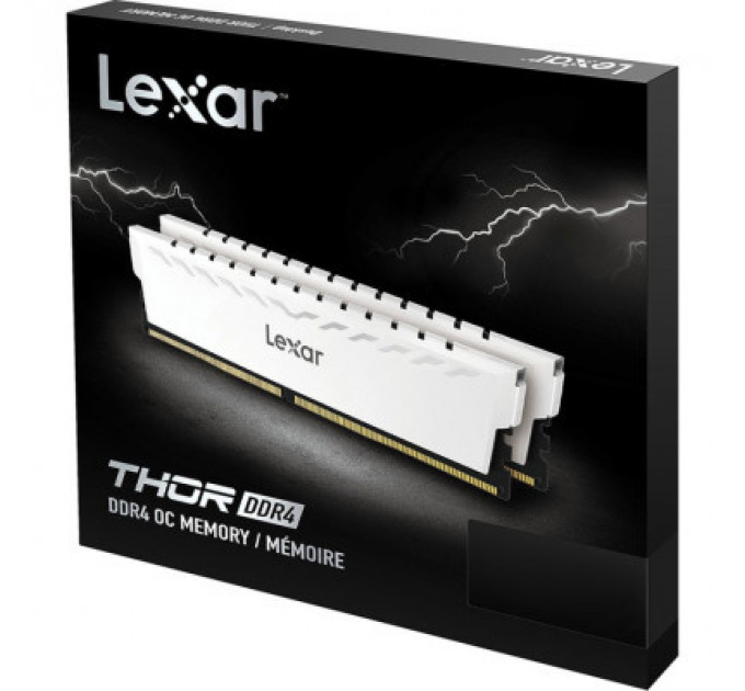 Модуль пам'яті для комп'ютера DDr432GB (2x16GB) 3600 MHz Thor White Lexar (LD4BU016G-R3600GDWG)
