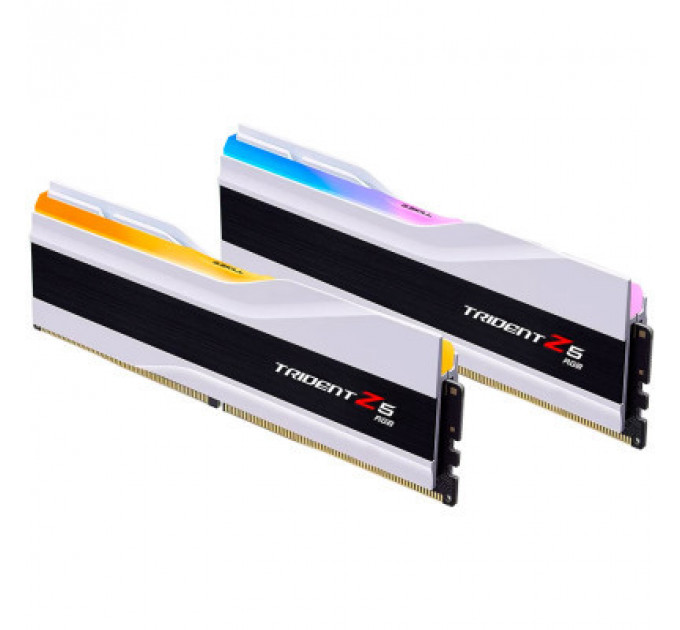 Модуль пам'яті для комп'ютера DDR5 64GB (2x32GB) 6400 MHz Trident Z5 RGB Matte White G.Skill (F5-6400J3239G32GX2-TZ5RW)