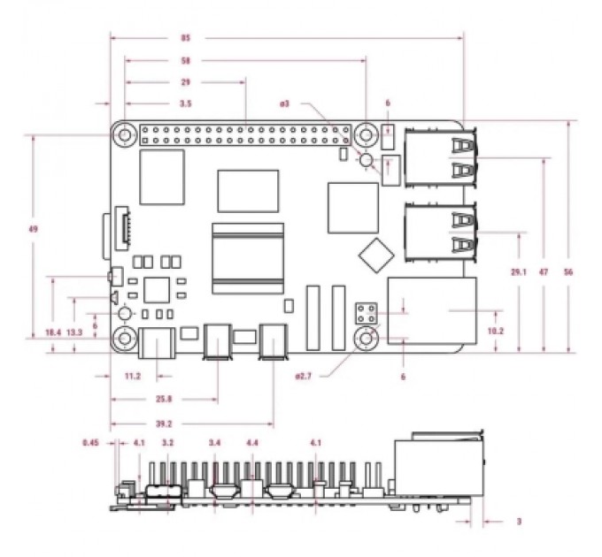 Промисловий ПК Raspberry Pi 5 16GB (RPI505)
