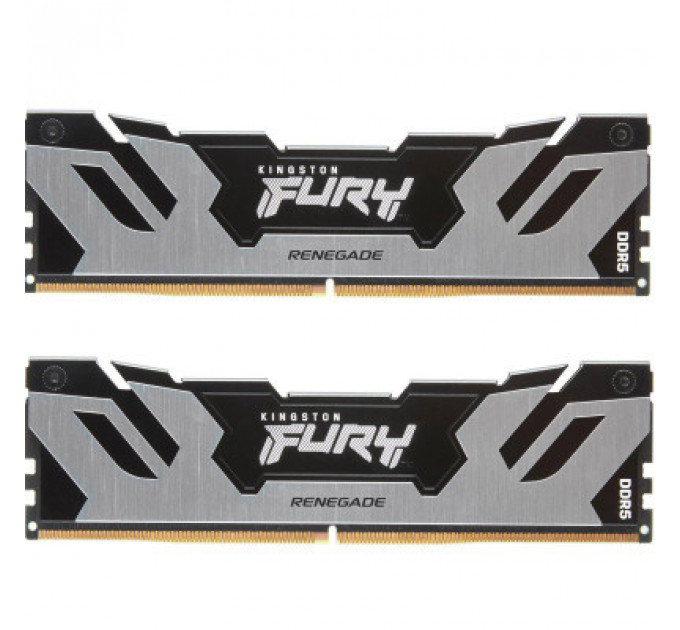 Модуль пам'яті для комп'ютера DDR5 32GB (2x16GB) 7200 MHz Renegade Black/Silver Kingston Fury (ex.HyperX) (KF572C38RSK2-32)