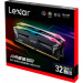 Модуль пам'яті для комп'ютера DDR5 32GB (2x16GB) 6400 MHz Ares RGB Black Lexar (LD5EU016G-R6400GDLA)