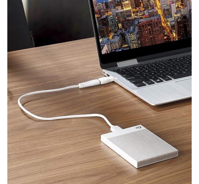 Зовнішній жорсткий диск 2.5" USB 2.0TB Seagate Backup Plus Ultra Touch White (STHH2000402)