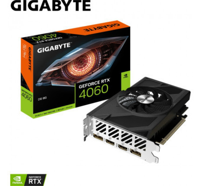 Відеокарта GIGABYTE GeForce RTX4060 8Gb (GV-N4060D6-8GD)