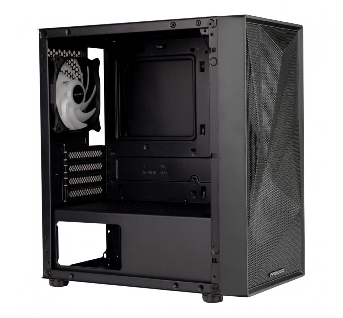 Prologix Корпус Prologix E102 Tempered Glass&Mesh Black