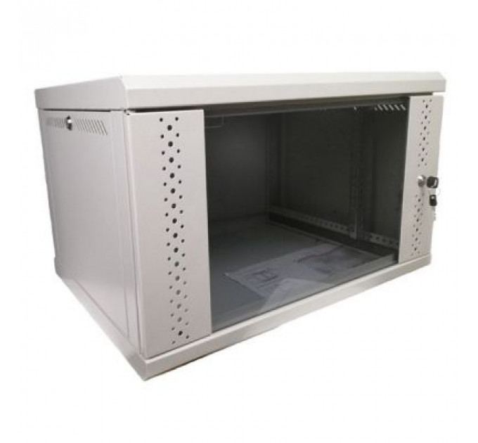 Шафа настінна Eserver 12U 600х600х637 (Ш*Г*В), скло (ES-Е1260G)