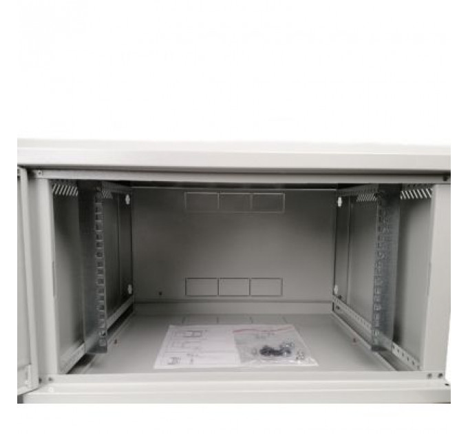 Шафа настінна Eserver 12U 600х600х637 (Ш*Г*В), скло (ES-Е1260G)