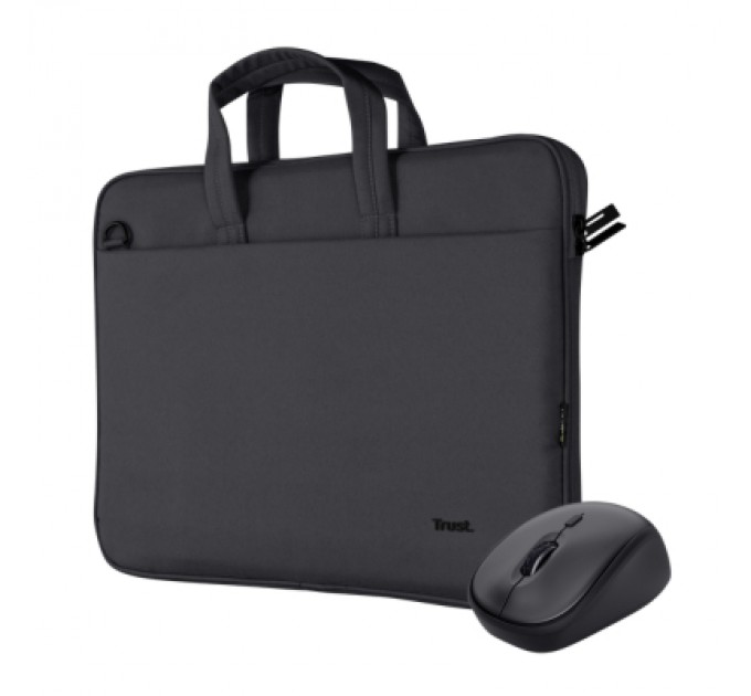 Сумка для ноутбука Trust 16" BOLOGNA Slim Eco + Mouse, Set black (24988)