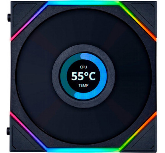Кулер до корпусу Lian Li TL LCD 120-1, Black Cooler (G99.12TLLCD1B.00)