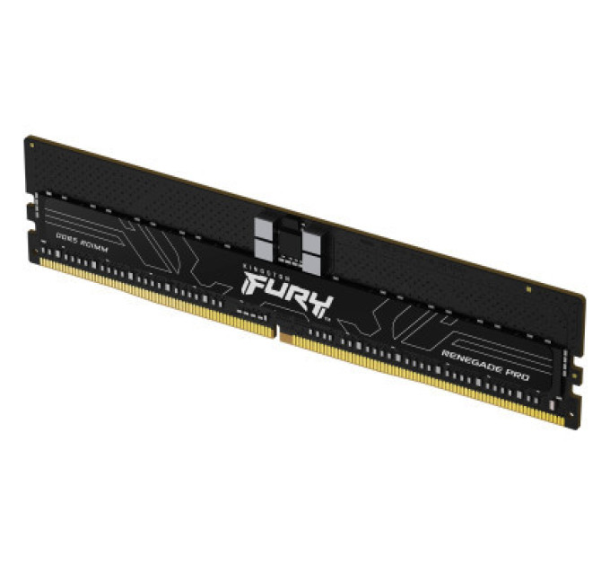 Kingston Модуль пам'яті для сервера Kingston 128GB 6000MT/s DDR5 ECC Reg CL32 DIMM (Kit of 4) FURY Renegade Pro EXPO (KF560R32RBEK4-128)