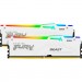 Kingston Fury (ex.HyperX) Модуль пам'яті для комп'ютера DDR5 32GB (2x16GB) 6800 MHz Beast White RGB XMP Kingston Fury (ex.HyperX) (KF568C34BWAK2-32)