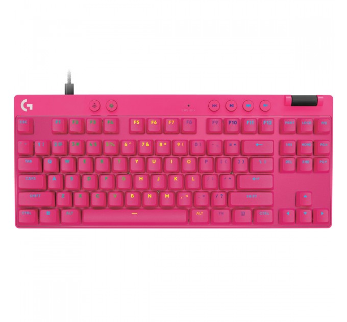 Клавiатура Logitech G PRO X TKL Rapid Magenta (920-013253)