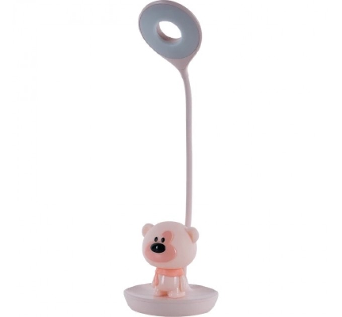Kite Настільна лампа Kite Bear LED з акумулятором, рожева (K24-492-2-2)