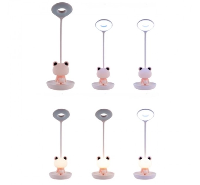 Kite Настільна лампа Kite Froggy LED з акумулятором, рожева (K24-492-3-2)