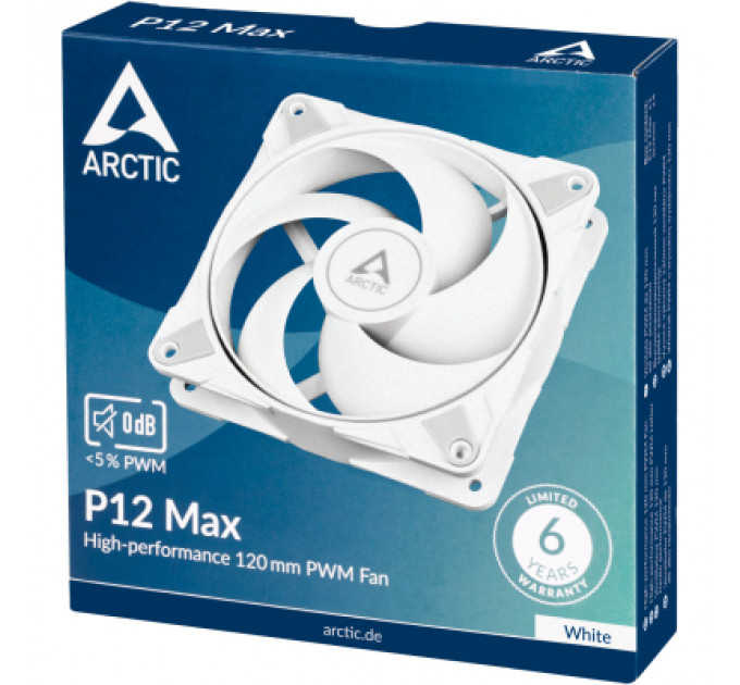 Кулер до корпусу Arctic P12 MAX 120MM White (ACFAN00293A)