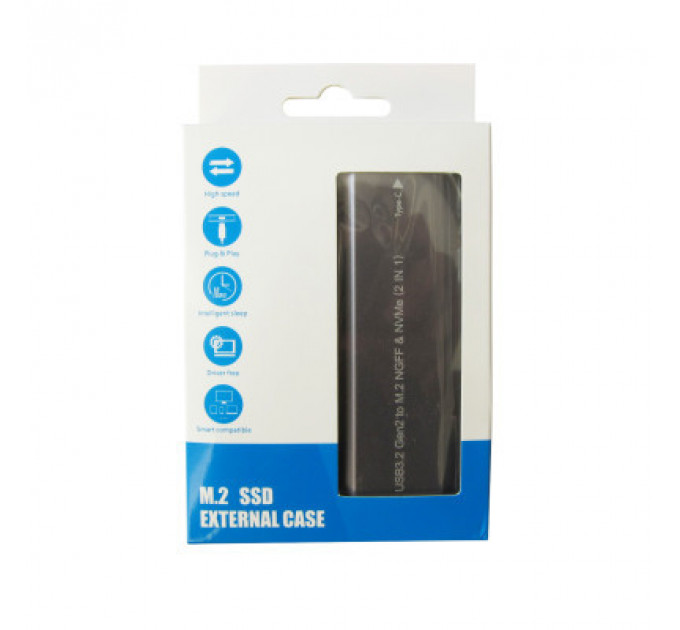 Кишеня зовнішня Dynamode M.2 SSD NVMe/SATA combo USB3.2 GEN2 USB-C (DM-CAD-SSD05)