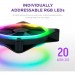 NZXT Кулер до корпусу NZXT F120RGB Duo-120mm Dual-sideRGB Fan-Tripl (RF-D12TF-B1)