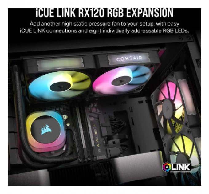 Кулер до корпусу Corsair iCUE Link RX140 RGB PWM (CO-9051019-WW)