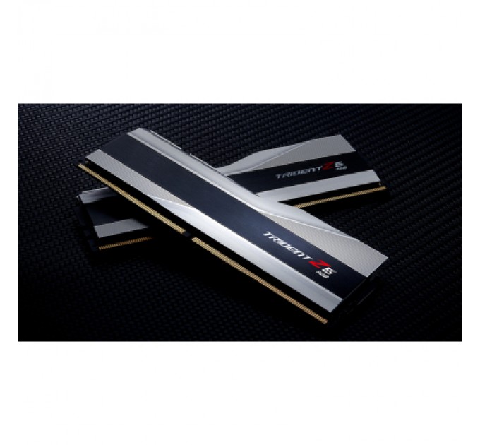 G.Skill Модуль пам'яті для комп'ютера DDR5 32GB (2x16GB) 6000 MHz Trident Z5 RGB Silver G.Skill (F5-6000J4040F16GX2-TZ5RS)