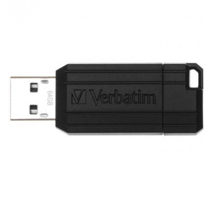 USB флеш накопичувач Verbatim 64GB Store 'n' Go PinStripe Black USB 2.0 (49065)