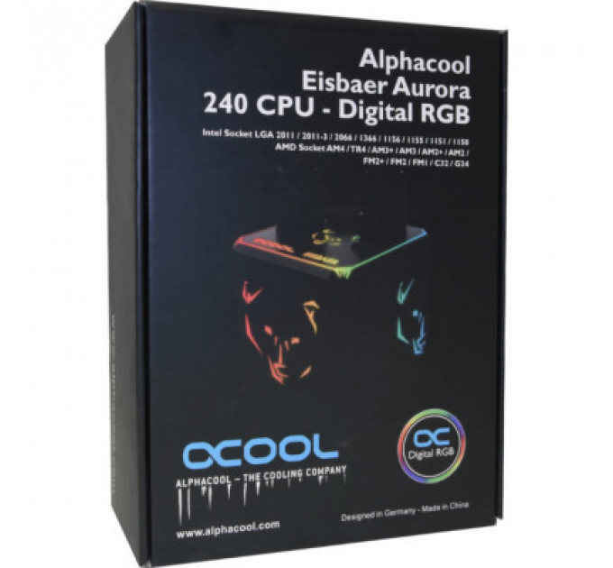 Система рідинного охолодження Alphacool AURORA 240/DIGITAL RGB 11728