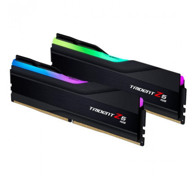 Модуль пам'яті для комп'ютера DDR5 32GB (2x16GB) 5200 MHz Trident Z5 RGB Black G.Skill (F5-5200J3636C16GX2-TZ5RK)