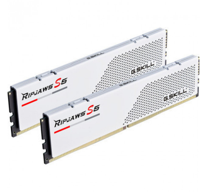 Модуль пам'яті для комп'ютера DDR5 64GB (2x32GB) 5600 MHz Ripjaws S5 White G.Skill (F5-5600J3636D32GX2-RS5W)