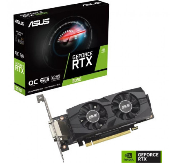 Відеокарта ASUS GeForce RTX3050 6Gb OC LP BRK (RTX3050-O6G-LP-BRK)