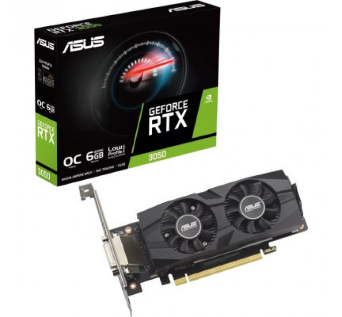 Відеокарта ASUS GeForce RTX3050 6Gb OC LP BRK (RTX3050-O6G-LP-BRK)