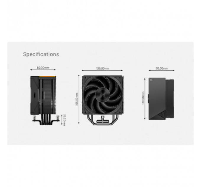 Кулер до процесора PcCooler RZ400 V2 BK