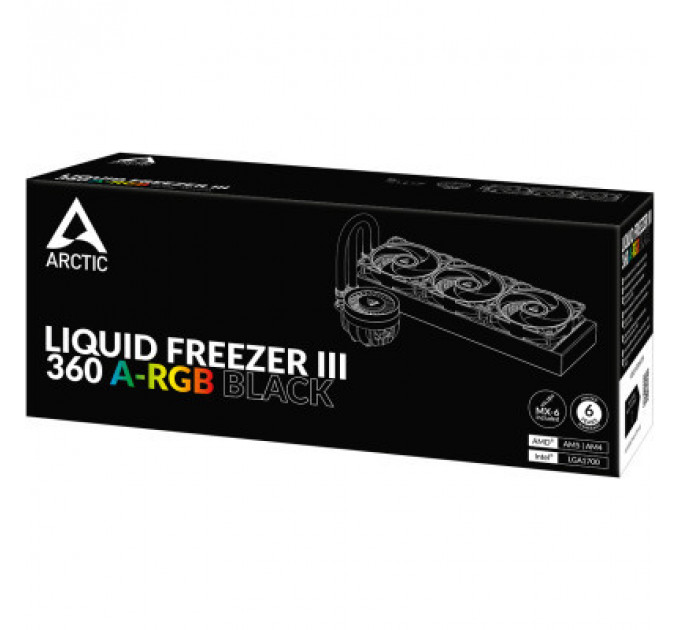 Система рідинного охолодження Arctic Liquid Freezer III - 360 A-RGB Black (ACFRE00144A)