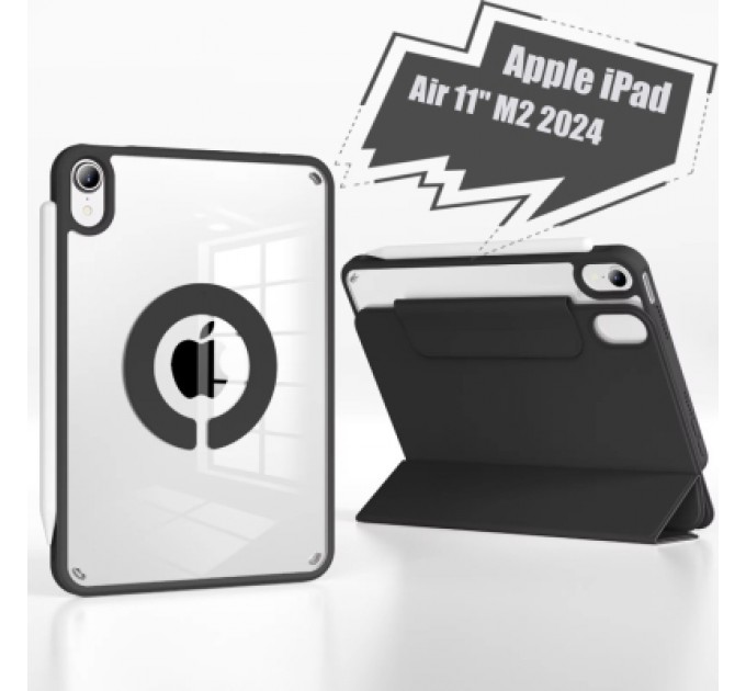 BeCover Чохол до планшета BeCover Ultra Slim Origami Magnetic Apple iPad Air 11" M2 2024 Black (712975)