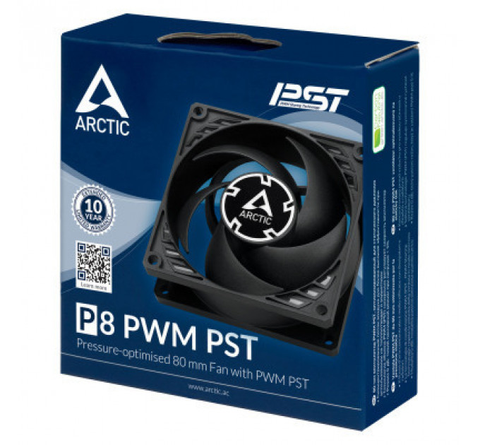 Кулер до корпусу Arctic P8 SLIM PWM PST (ACFAN00295A)