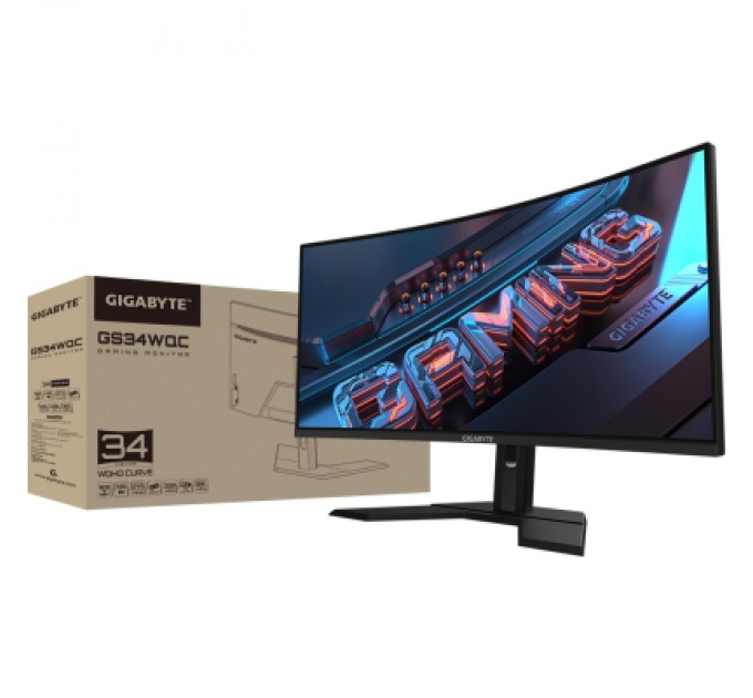 Монітор GIGABYTE GS34WQC Gaming Monitor