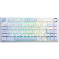 Клавіатура Aula F75 Gasket Greywood V3 switch Hot-Swap PBT Wireless/Bluetooth/USB Blue (6948391208633)