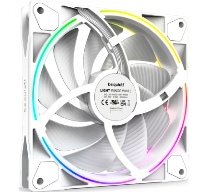 Be quiet! Кулер до корпусу Be quiet! Light Wings White 140mm PWM high-speed (BL103)