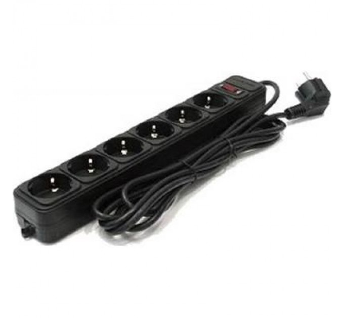 Gembird Мережевий фільтр живлення SPG6-B-15 Gembird (SPG6-B-15 PPB/ SPG6-G-15B)