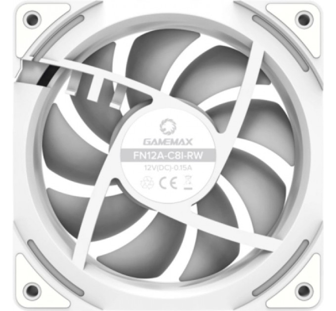 Кулер до корпусу Gamemax FN12A-C8I-RW