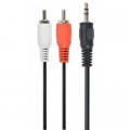 Кабель мультимедійний Jack 3.5mm папа/2RCA папа Cablexpert (CCA-458-5M)