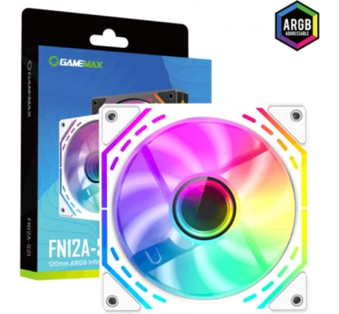 Кулер до корпусу Gamemax FN12A-S2I-W