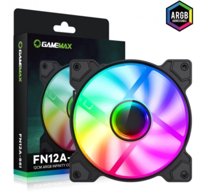 Кулер до корпусу Gamemax FN12A-S6I
