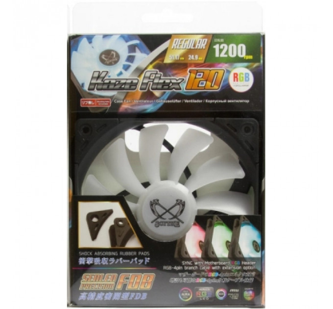 Кулер до корпусу Scythe Kaze Flex 120 RGB Fan (SU1225FD12MR-RH)