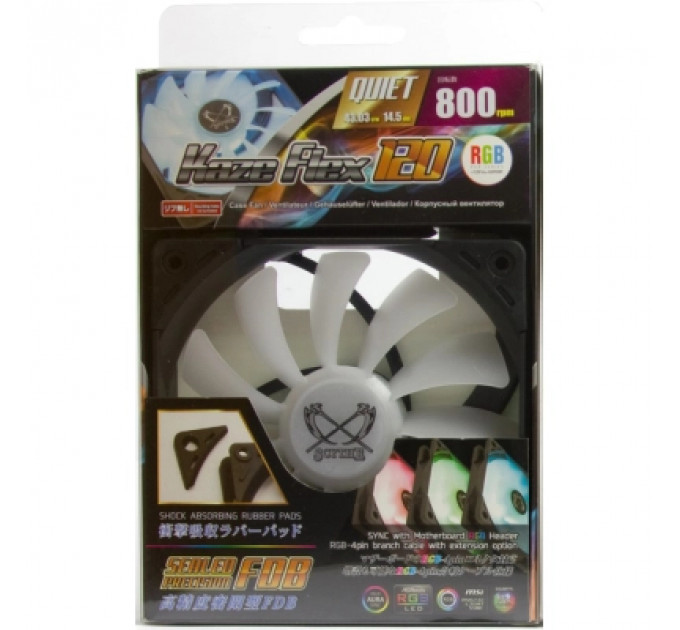 Кулер до корпусу Scythe Kaze Flex 120 RGB Fan (SU1225FD12LR-RD)