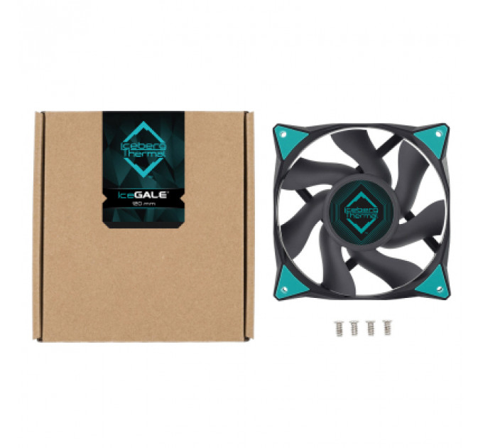 Кулер до корпусу Iceberg Group IceGALE 120mm Black (ICEGALE12-C0A)