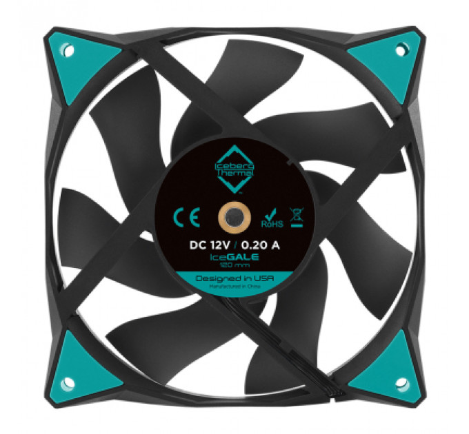 Кулер до корпусу Iceberg Group IceGALE 120mm Black (ICEGALE12-C0A)