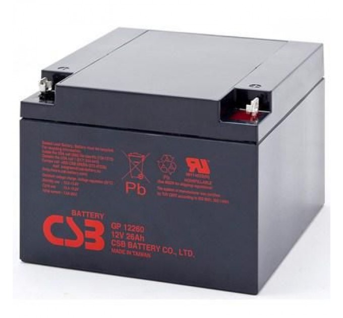 Батарея до ДБЖ CSB 12В 26 Ач (GP12260)