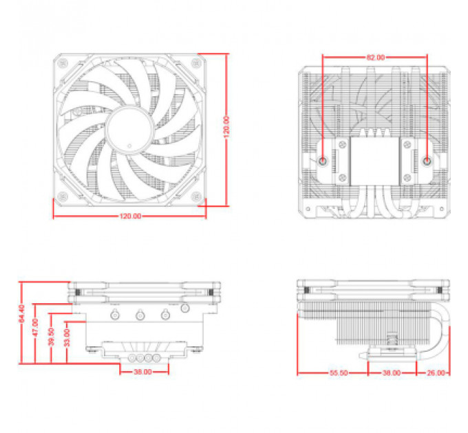 Кулер до процесора ID-Cooling IS-65-XT Black