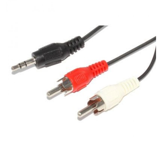 Кабель мультимедійний Jack 3.5mm папа/2RCA папа, 7.5m Atcom (10710)