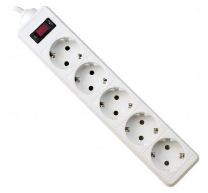 Мережевий фільтр живлення Defender ES 1.8m 5 роз. white (99481)