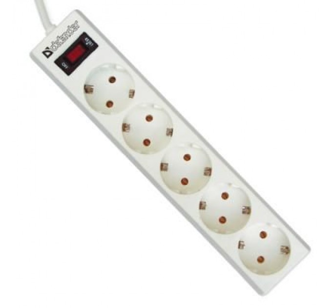 Defender Мережевий фільтр живлення Defender ES 5m 5 роз. white (99483)