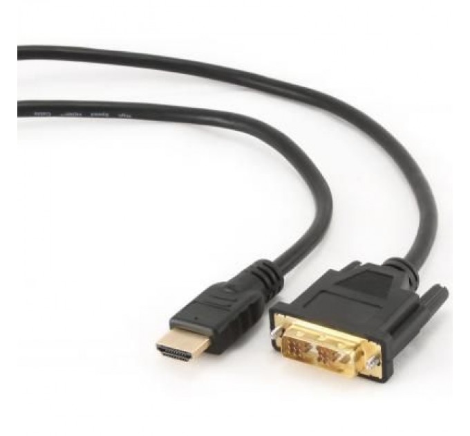 Cablexpert Кабель мультимедійний HDMI to DVI 18+1pin M, 3.0m Cablexpert (CC-HDMI-DVI-10)